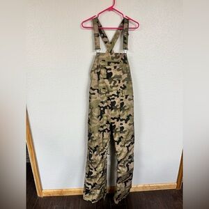 Burton Camo Bibs Snow Pants Ski Snowboard Women's Large